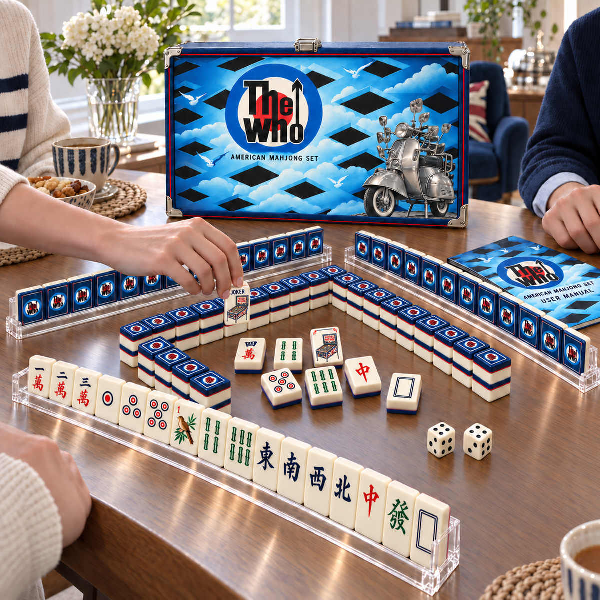 Premium TWO Mahjong Tiles Set TTMH